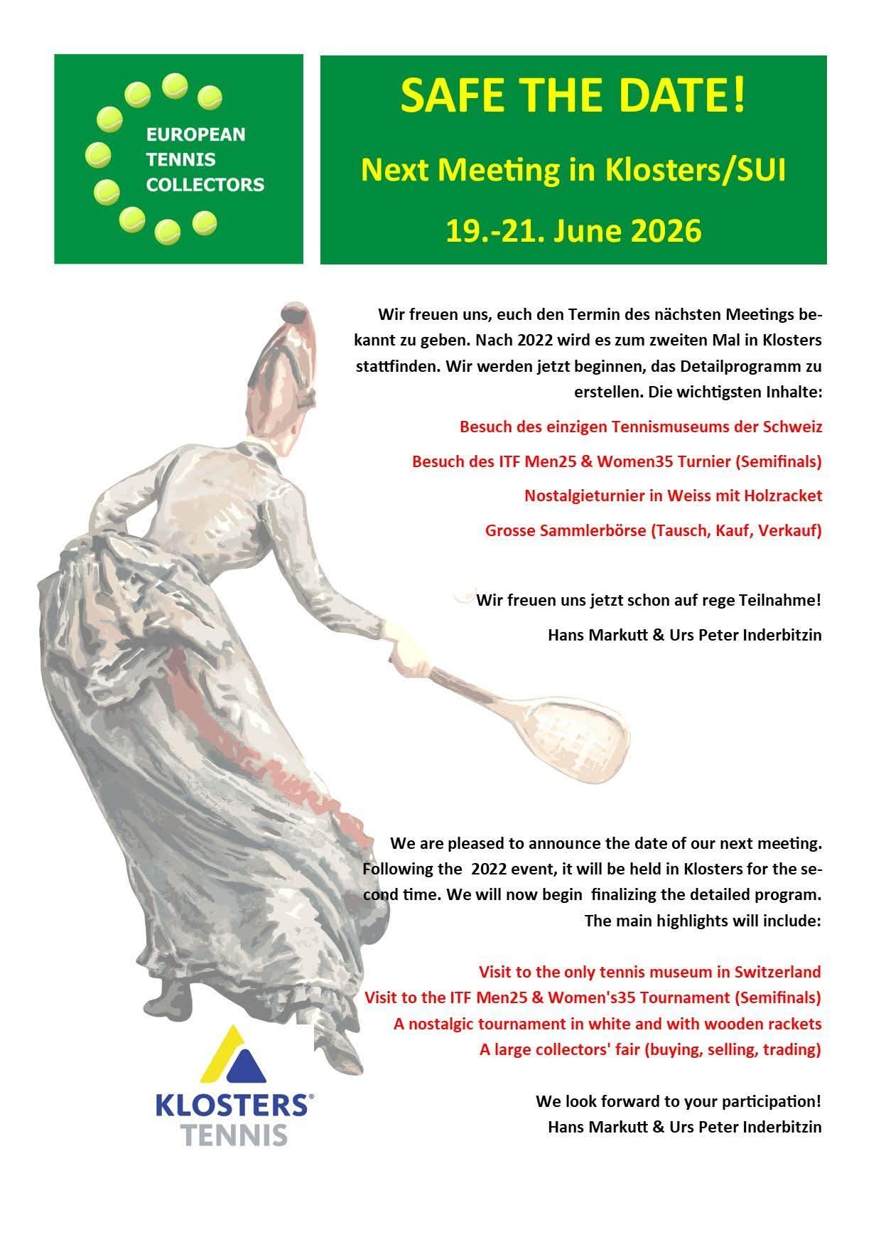 CONGRESO DE LA EUROPEAN TENNIS COLLECTORS